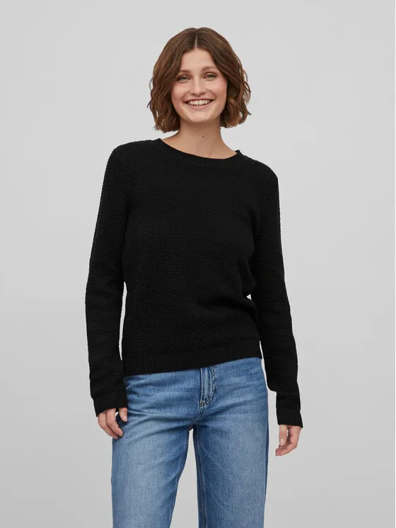 Vila Πουλόβερ · Μαύρο · Regular Fit