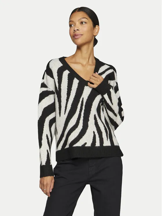 Vila Πουλόβερ · Μαύρο · Regular Fit