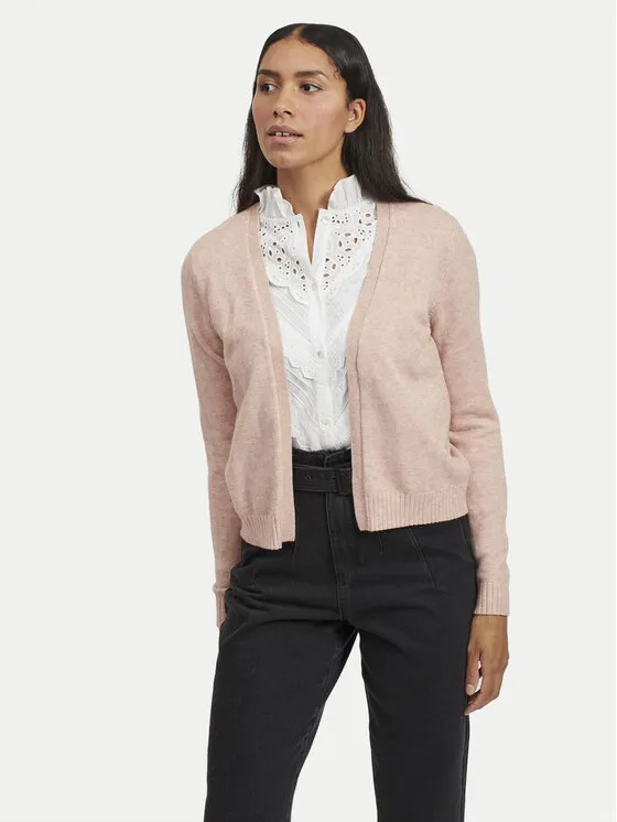 Vila Ζακέτα · Ροζ · Regular Fit