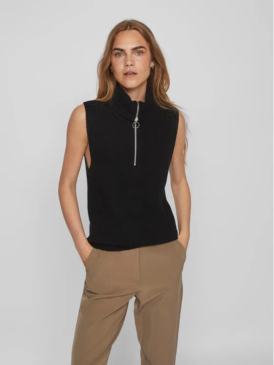 Vila Πουλόβερ · Μαύρο · Regular Fit
