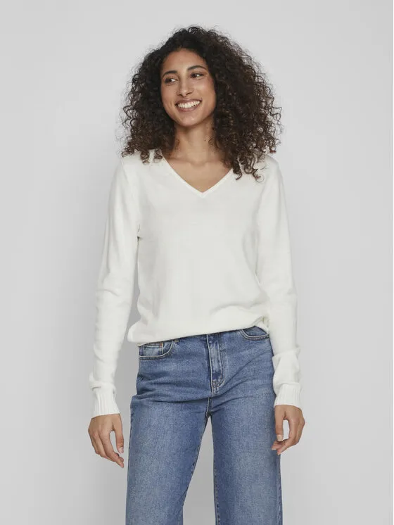 Vila Πουλόβερ · Λευκό · Regular Fit