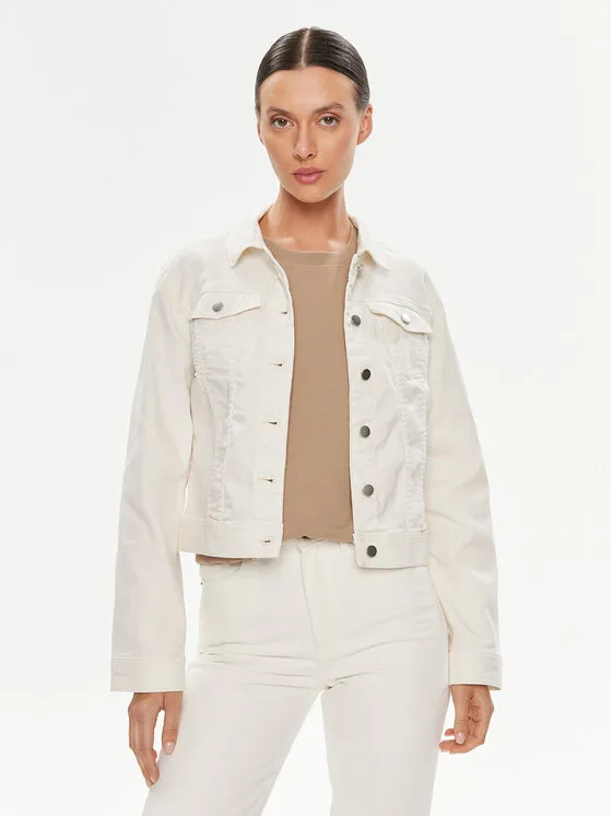 Τζιν μπουφάν · Λευκό