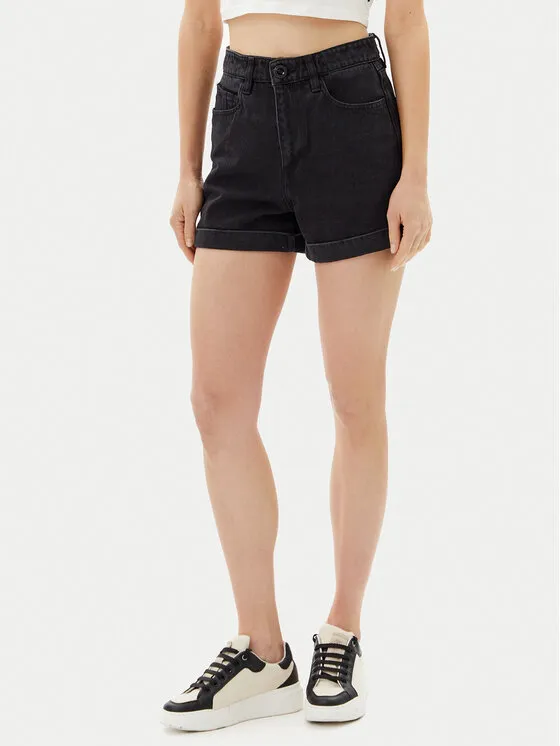 Volcom Τζιν σορτσάκια · Μαύρο