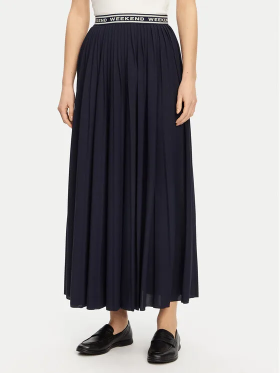 Weekend Max Mara Πλισέ φούστα · Σκούρο μπλε · Maxi
