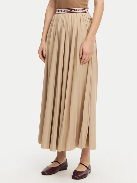 Weekend Max Mara Πλισέ φούστα · Μπεζ · Maxi