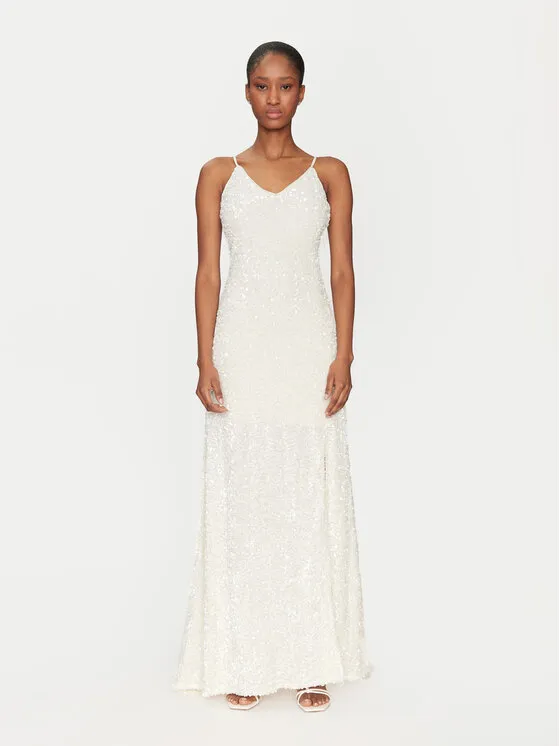 YAS Φόρεμα βραδινό · Λευκό · Maxi