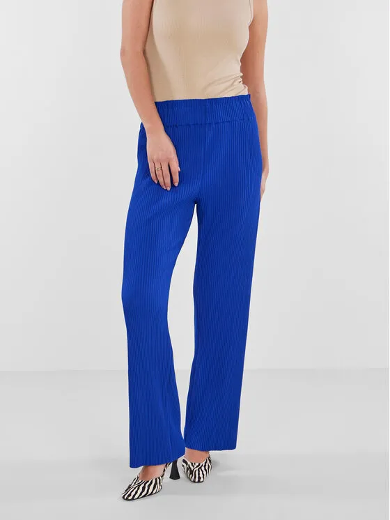 YAS Παντελόνι υφασμάτινο · Μπλε · Regular Fit