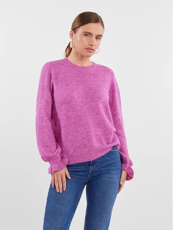 YAS Πουλόβερ · Ροζ · Regular Fit