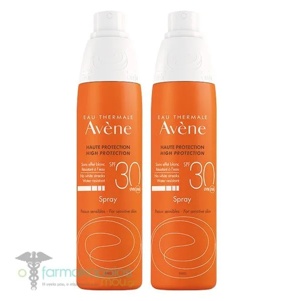2 x Avene Sunscreen Face & Body Spray SPF30, 2 x 200ml