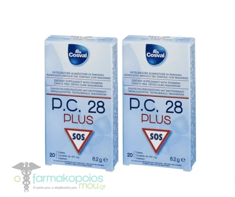 2 x Cosval P.C. 28 Plus, 2 x 20 tabs