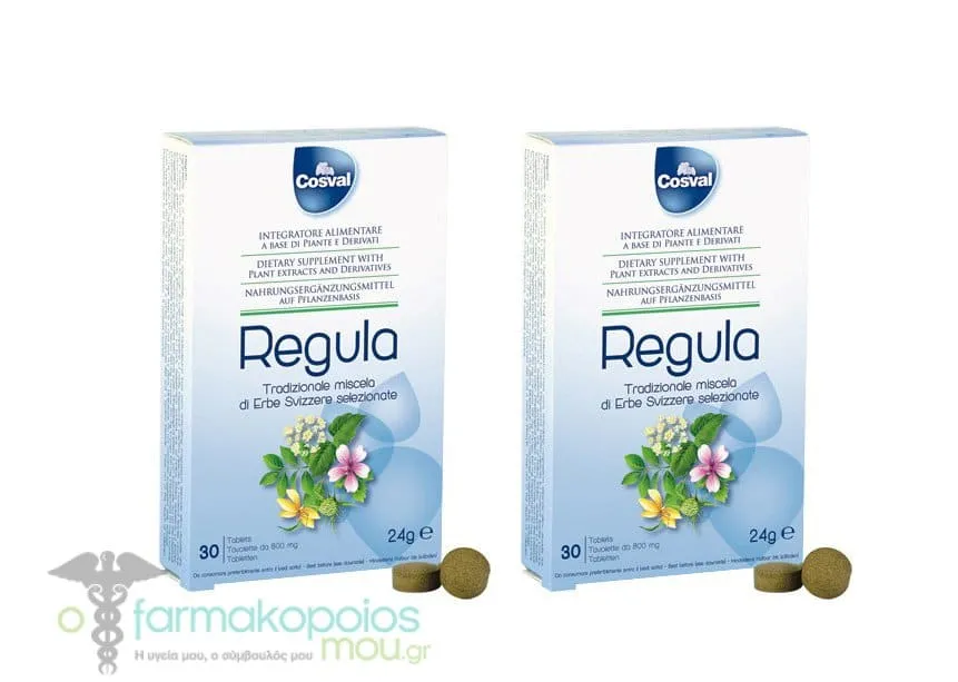 2 x Cosval Regula Tabs 800mg, 2 x 30 tabs