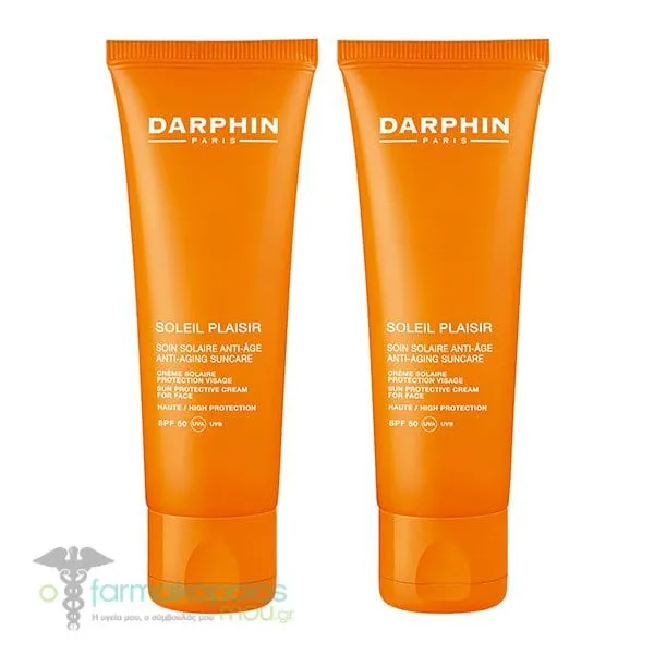 2 x Darphin Soleil Plaisir Sun Protective Cream for Face SPF50, 2 x 50ml