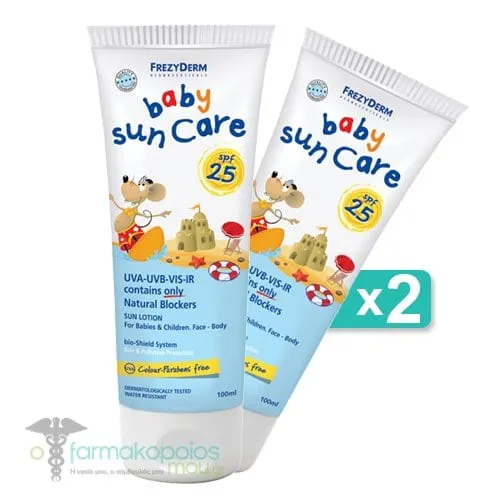 2 x Frezyderm Baby Sun Care SPF25, 2x100ml