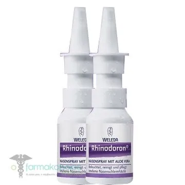 2 x Weleda Rhinodoron Nasal Spray with Aloe Vera, 2 x 20ml