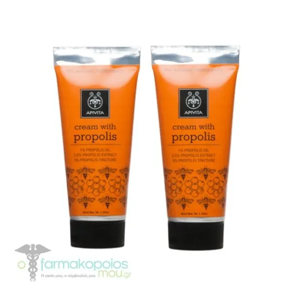 2x Apivita Cream Propolis, 2x40ml