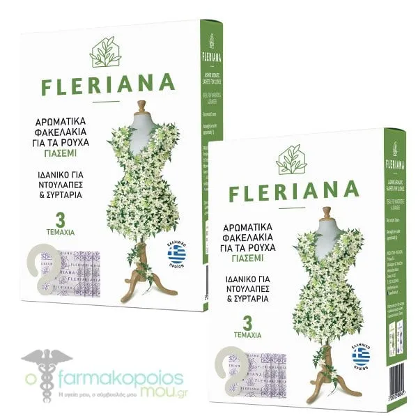 2x Fleriana Jasmine Fragrance Sachets, 2x3pcs