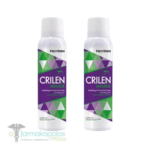 2 x Frezyderm Crilen Mousse Hydrating & Protective Foam, 2x150ml