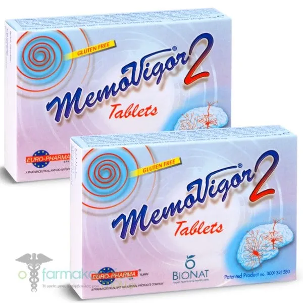 2 x Βionat Memovigor 2, 2x20tabs