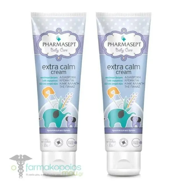 2x Pharmasept Baby Care Extra Calm Cream for Diaper Change, 2x150ml