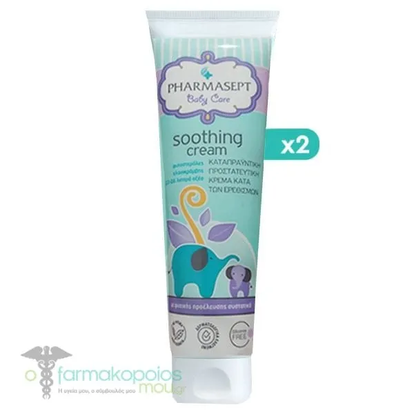2x Pharmasept Baby Care Soothing Cream for Face & Body, 2x150ml