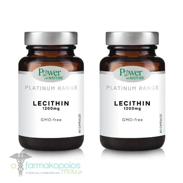 2x Power of Nature Platinum Range Lecithin 1.200mg, 2x60caps