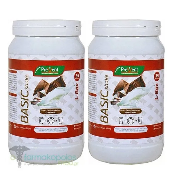 2x Prevent Basic Shake L - Box Chocolate, 2x581gr