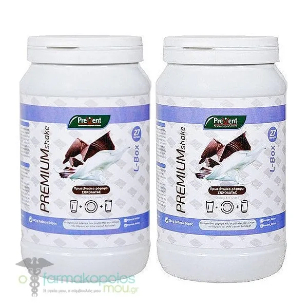 2x Prevent Premium Shake L - Box Chocolate, 2x581gr