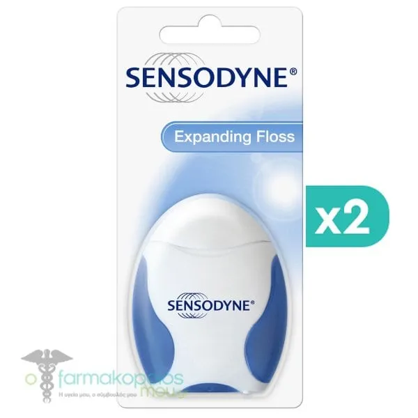 2x Sensodyne Expanding Floss, 2x30m