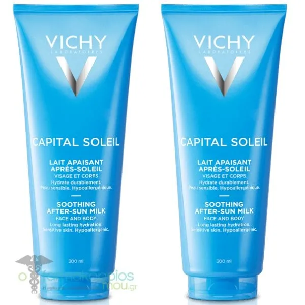 2x Vichy Capital Soleil Soothing After-Sun Milk, 2x300ml