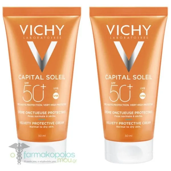 2 x Vichy Capital Soleil Velvety Cream SPF50+, 2 x 50ml