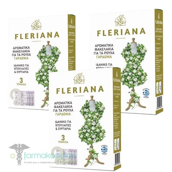 3 x Fleriana Gardenia Fragrance Sachets, 3 x 3pcs