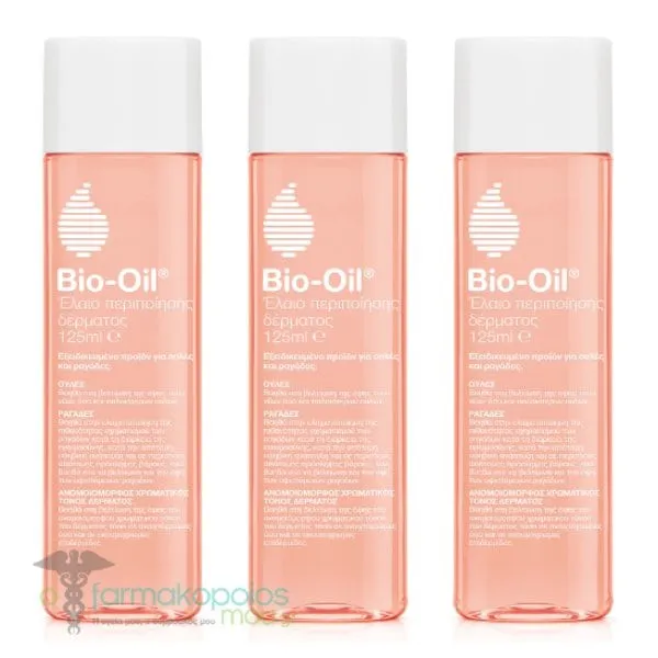 3x Bio-Oil Scar & Stretch Mark Oil, 3x125ml