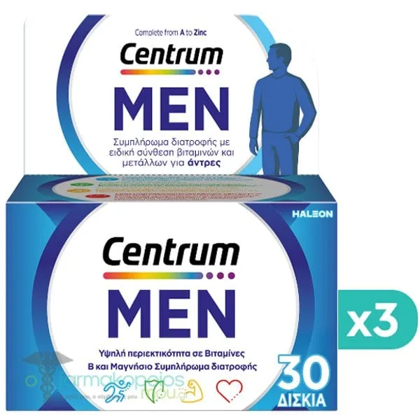3x Centrum Men, 3x30tabs
