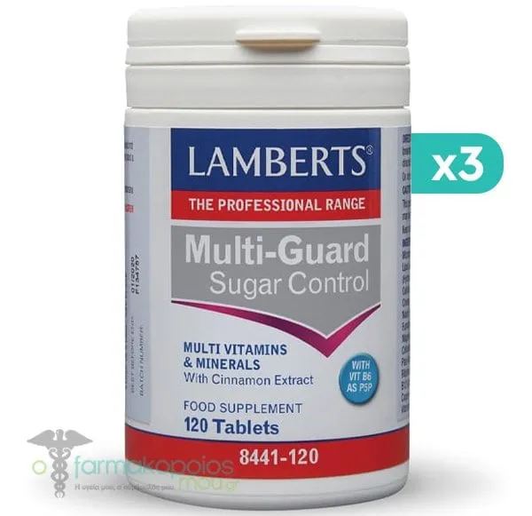 3x Lamberts Multi-Guard Sugar Control, 3x120tabs