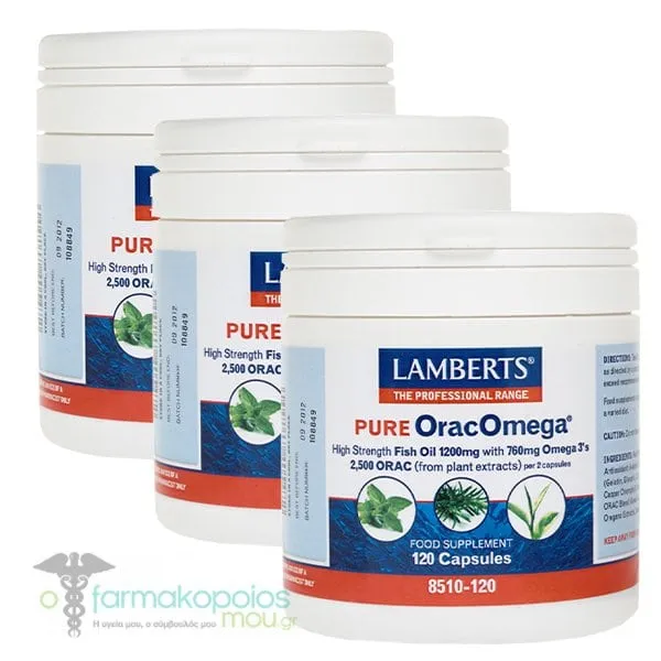3x Lamberts Pure OracOmega®, 3x120caps