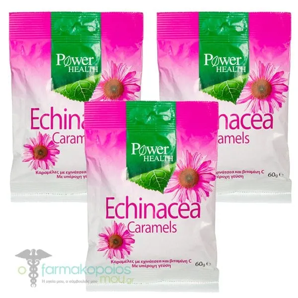 3x Power Health Caramels Echinacea, 3x60gr