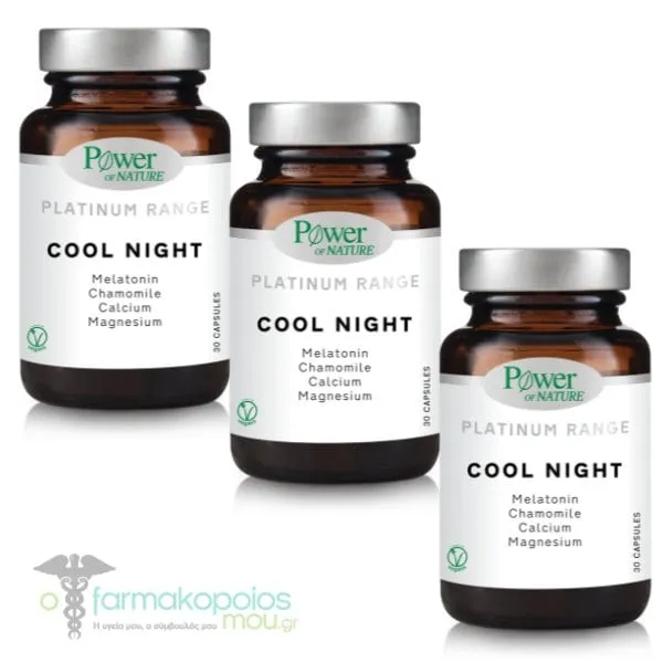 3x Power of Nature Platinum Range Cool Night, 3x30caps