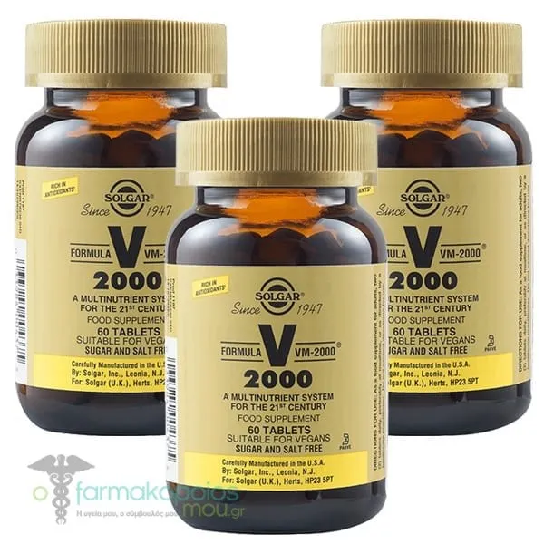 3x Solgar Formula VM-2000, 3x60tabs