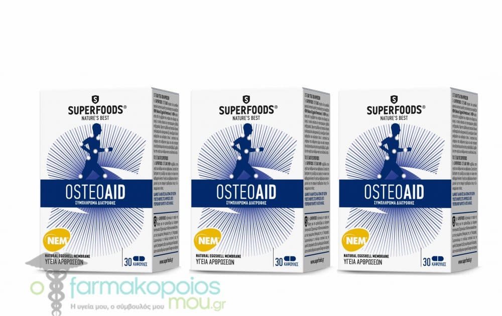 3 x Superfoods Osteoaid, 3 x 30caps