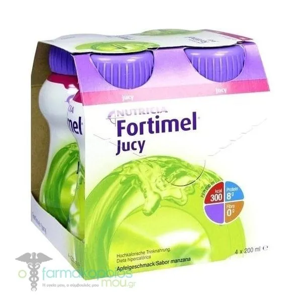 4 x Nutricia Fortimel Jucy Apple, 4 x 200ml