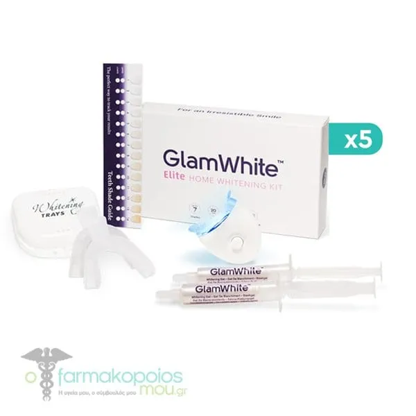 5x GlamWhite Elite Home Whitening Kit, 5x1pcs