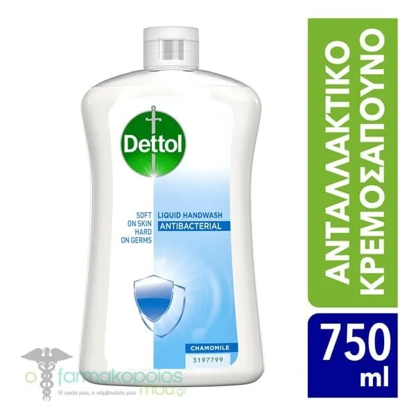 6 x Dettol Antibacterial Liquid Hand Wash Refill Chamomile, 6 x 750ml