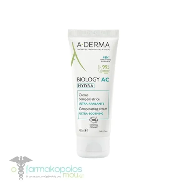 A-Derma Biology AC Hydra Compensating Cream Ultra-Soothing, 40ml