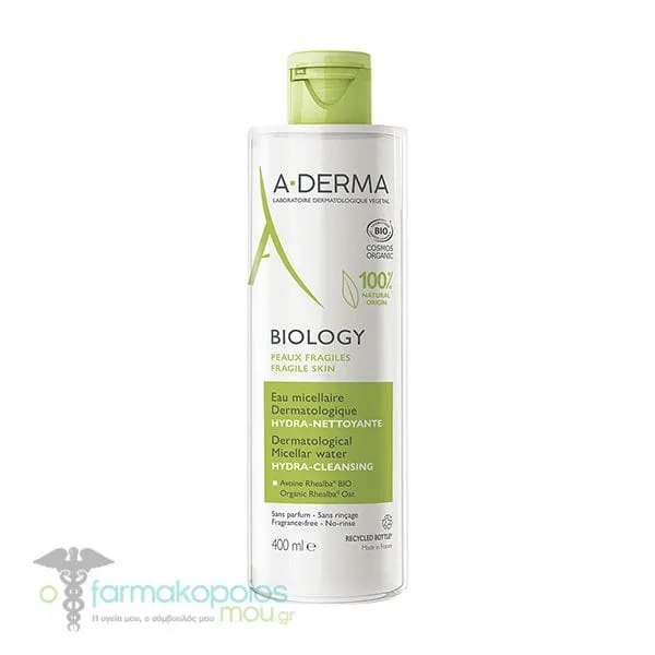 A-Derma Biology Dermatological Micellar Water for Fragile Skin, 400ml