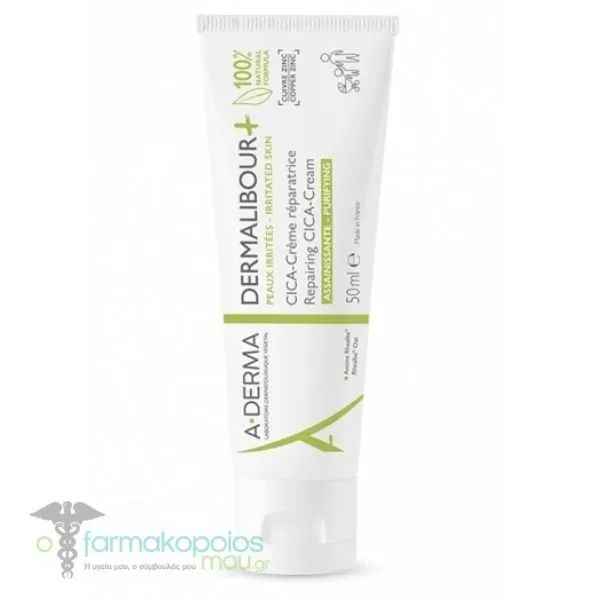 A-Derma Dermalibour + Repairing Cica-Cream, 50ml