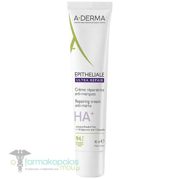 A-Derma Epitheliale H.A+ Ultra Repair Καταπραϋντική Eπανορθωτική Κρέμα Κατά των Σημαδιών για Πρόσωπο &amp; Σώμα, 40ml
