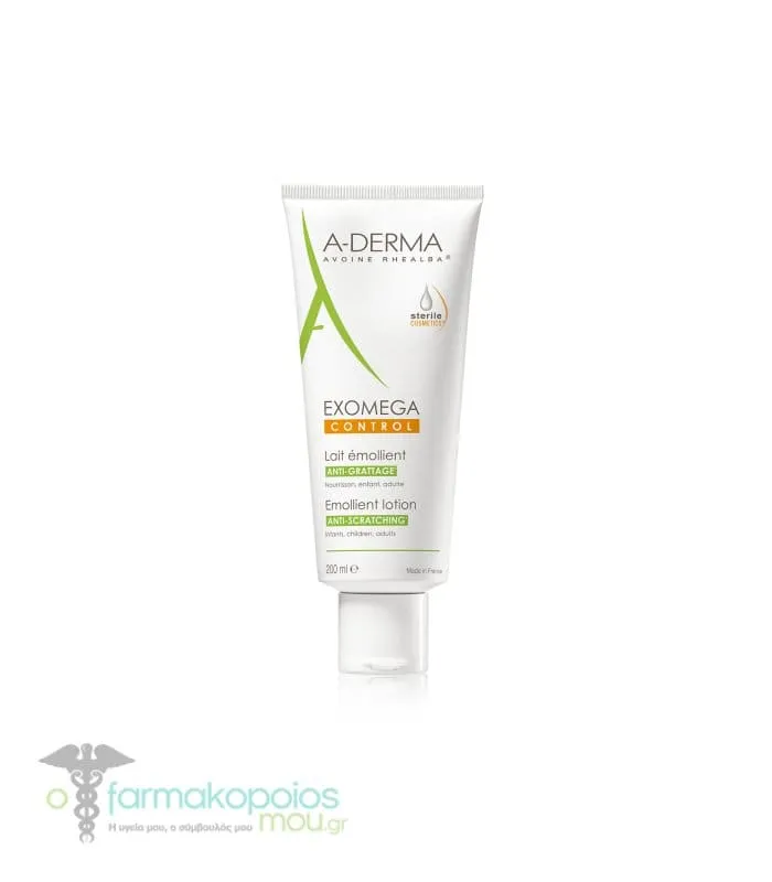 A-Derma Exomega Control Emollient Lotion Anti-Scratching, 200ml
