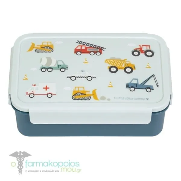A Little Lovely Company Bento Lunch Box Δοχείο Φαγητού Vehicles, 1τεμ