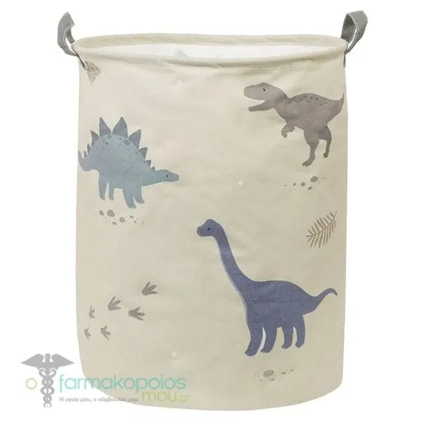A Little Lovely Company Cotton Storage Basket, 1pc - Dinosaurs