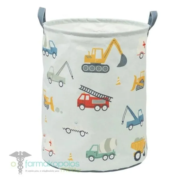 A Little Lovely Company Cotton Storage Basket Καλάθι Αποθήκευσης, 1τεμ - Vehicles